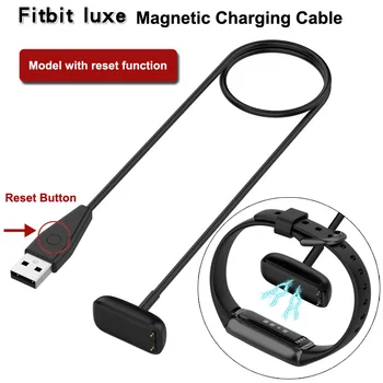 100 см Преносимото USB Зарядно Устройство, Адаптер, Кабел за зареждане на Смарт Гривна Fitbit Luxe USB Кабел за Зареждане на Fitbit Luxe