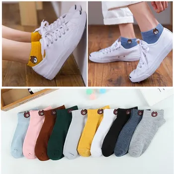 20 бр. = 10 чифта Женски чорапи, обикновена Дишащи спортни Къси чорапи Sokken, лаконичен класически удобни чорапи за двойки, размер 35-41