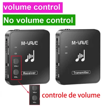 Cuvave WP-10 2,4 G Безжични Слушалки на Монитора, Акумулаторна батерия и Предавател Приемник, Поддръжка на силата на Звука на Стерео на Моно Запис на Телефона