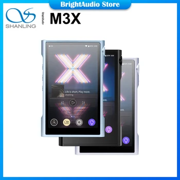 SHANLING M3X MQA Android MP3 плейър Bluetooth Двойна ES9219C КПР/УСИЛВАТЕЛ DSD256 32 бита/384 khz Hi-Res Преносим Музикален DAP 3,5 мм/4,4 мм