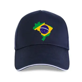 нова шапка, Памучен Мъжки Класическа Шапка 2021, Градинска Облекло в стил хип-Хоп, Картата на Бразилия, Флаг, Бейзболна Шапка Унисекс