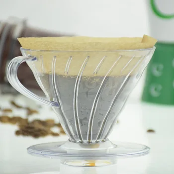 Филтър за кафе от смола Coffee Dripper V60 за приготвяне на кафе Бариста 1-4 чаши
